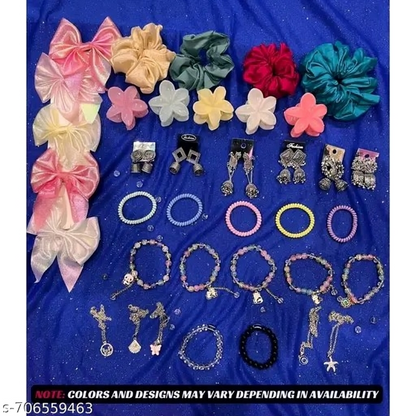 AVRIT’S Luxury Jewelry & Hair Accessories Gift Hamper for Women & Girls | Valentine, Birthday & Anniversary Gift Set for Her
