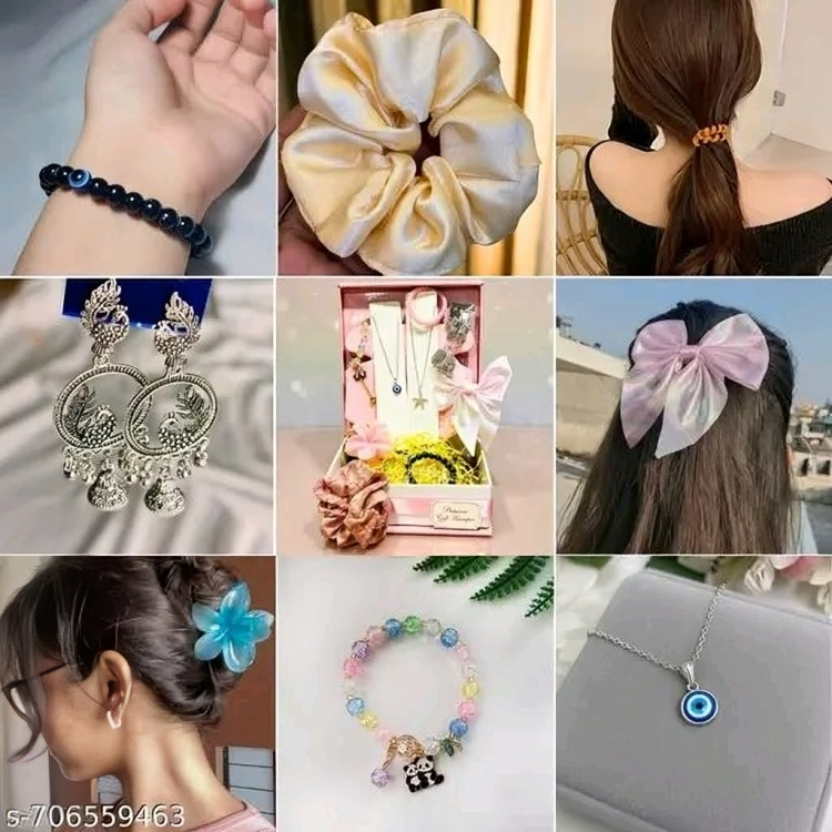 AVRIT’S Luxury Jewelry & Hair Accessories Gift Hamper for Women & Girls | Valentine, Birthday & Anniversary Gift Set for Her