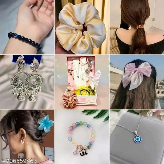 AVRIT’S Luxury Jewelry & Hair Accessories Gift Hamper for Women & Girls | Valentine, Birthday & Anniversary Gift Set for Her